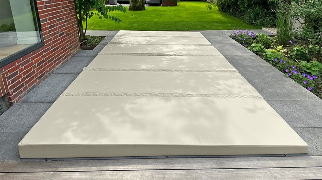 Hardtop Abdeckung mit Pultdach/Dachneigung