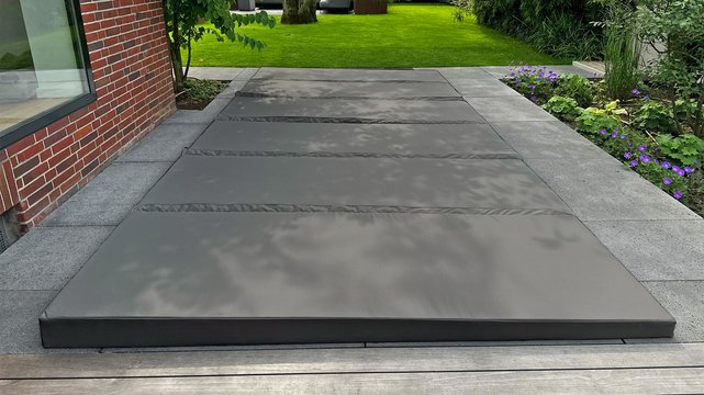Hardtop Abdeckung mit Pultdach/Dachneigung