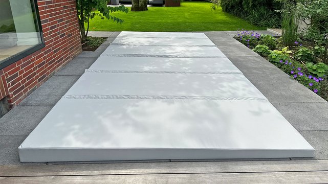 Hardtop Abdeckung mit Pultdach/Dachneigung